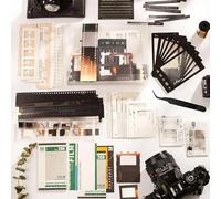 KNUIUYY Scrapbook Stickers, 94 PCS Scrapbooking Kit, Journaling Supplies, Vintage Film Scrapbook Paper Packs, Scrapbooking Accessories Stickers for Book Journal Notebook DIY Crafts Collage Album