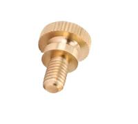 Knurl Head Screw 2pcs Knurled Screw, M5 M6 Excellent Strength Brass Steps High Head Hand Thumb for Computer Case(25MM*M5)