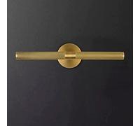 Knurldon Dimmable Picture Light 19" Knurled Brass Bathroom Wall Sconces, Rotatable 360° Vanity Lights Fixture Over Mirror, Wall Art Gold Sconces Wall Lighting, Indoor Wall Sconce, Wall Sconce Light