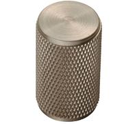 Knurled Cylindrical Cupboard Door Knob 18mm Dia Satin Nickel Cabinet Handle
