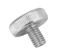 Knurled Head Screw, 10pcs M8 Zinc Plated Carbon Steel Thumb Screw Flat Knurled Head Bolts Screws Accessory(M8*12（10pcs）)