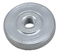 Knurled M4 Nuts DIN 467 Galvanised Steel Pack of 10. Toolcraft DIN 467 - 5 Zn