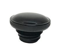 Knurled Screw-in Ratcheting Gloss Black Vented Gas Cap Motorcycle Tank Sportster Bobber Harley Dyna Chopper Fuel Caps 61272-92A Drag Specialties 0703-0817 390281 V Twin 38-0325 Softail Knurl