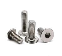 Knurled Screws 400pcs/box M2 M3 Hex Socket Ultra Thin Flat Wafer Head Screw Bolt Nut Assortment Kit Set 304 A2-70 Stainless Steel