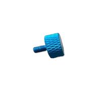 knurled screws 5pcs-10pcs/lot M3 M4 M5 M6 Colourful Aluminum Knurled Thumb Screw Flat Head DIY Computer Case(Light blue,M3X8 10pcs)