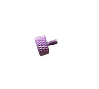 knurled screws 5pcs-10pcs/lot M3 M4 M5 M6 Colourful Aluminum Knurled Thumb Screw Flat Head DIY Computer Case(Purple,M3X8 10pcs)