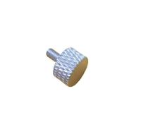 knurled screws 5pcs-10pcs/lot M3 M4 M5 M6 Colourful Aluminum Knurled Thumb Screw Flat Head DIY Computer Case(Sliver,M5x20 5pcs)