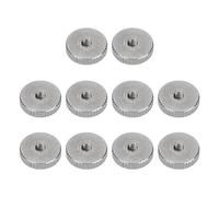Knurled Thumb Nut, 304 Stainless Steel Flat Head Through Hole Hand Tightening Nut, for 3D Printer Beds, Machine Tools, Cabinets (M3)