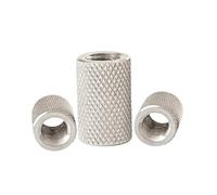 Knurled Thumb Nuts 1-5pcs Knurled round coupling nut M3 M4 M5 M6 M8 M10 M12 M14 M16 stainless steel Long extend knurled hand tighten(M5x20 2pcs OD8mm)