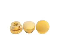 Knurled Thumb Nuts 1-5pcs M3 M4 M5 M6 m8 m10 brass round blind end step Knurled Thumb Nuts(M6 5pcs)