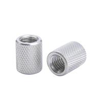 Knurled Thumb Nuts 1-5pcs Round Knurled Coupling Nut M3 M4 M5 M6 M8 M10 M12 M14 M16 Long Extend Cylindrical Connector Nuts(M3x10mm(D6mm) 5pcs)