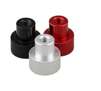 Knurled Thumb Nuts 10Pcs Blind Hole Hand Nut M3 M4 M5 M6 M8 M10 Aluminum Alloy Knurled Step With Collar Thumb Nuts(Silver,M3x12x12mm)