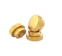 Knurled Thumb Nuts Blind Brass Step Thumb Nut Knurled Hand Copper Tighten(M6 (5Pcs))
