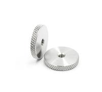 Knurled Thumb Nuts,Clamping Knob,Brass 2/3/5pcs,304 Stainless Steel Flat Head Hand Screwed Knurled Round Nut M3M4-M12(M5(16x5)5pcs)