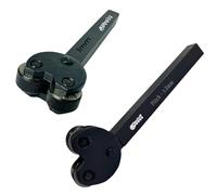 Knurling Tool Set - Pivot Head, Diamond Pattern, Metric Pitch, 1/2" Square Shank - for Lathe & Engineering Machines (Set of 2)