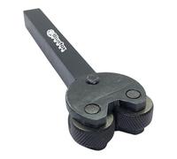 Knurling Tool with Pivoting Head - 2-Wheel Diamond Medium Pattern - 1/2" Square Shank for Lathe & Metalworking | 1.0mm Metric Pitch, Precision Engineering Machine Tool | Accurate Knurling Results