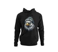 knut Fashion & Streetwear Men's Hoodie American Football NFL Men's Hoodie with Hood Outfit Pullover Clothes Sizes XS - 5XL, black, XXL