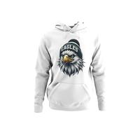 knut Fashion & Streetwear Men's Hoodie American Football NFL Men's Hoodie with Hood Outfit Pullover Clothes Sizes XS - 5XL, White, L