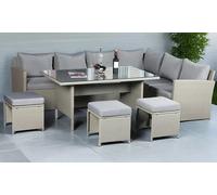 Knutsford 9 Seat Corner Rattan Dining Set
