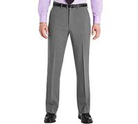 KNWER CLOTHING Mens Trousers Formal Office Work Casual Business SMART Belt Pocket Big Plus Size[Light Grey,38" Waist 27" Leg]