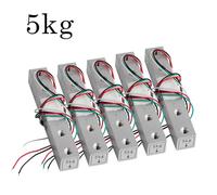 KNWHGGKCV 5pcs Micro Load Cell Weight Sensor Electronic Scale Aluminum Alloy Weighing Pressure Sensor 1KG 2KG 3KG 5KG 10KG 20KG(5KG(5pcs))