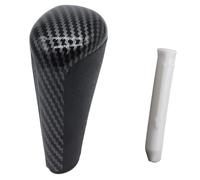 KNWIAUQ Car Gear Shift Knob for Peugeot 206 207 208 301 307 308 407 408 607 3008 5008 for RCZ/Automatic Car Gear Shift Knob Stick Shifter Lever Pen Car Shift Knob Cover(Carbon and Adapter)