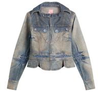KNWLS x Miss Sixty Women's Denim Jacket Petrol Blue Medium