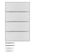 KNX 4-phase keyboard, berker K.x series of hager, aluminium