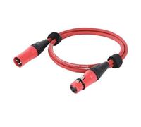 KNYCVDJ 1PC 3Pin XLR Cable Male to Female Plastic Connectors OFC Copper Shielded for Mixer Microphone Amplifier 0.3m 1m 2m 3m 5m 10m 15m(D1003B-Red,5m)
