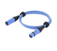 KNYCVDJ 1PC 3Pin XLR Cable Male to Female Plastic Connectors OFC Copper Shielded for Mixer Microphone Amplifier 0.3m 1m 2m 3m 5m 10m 15m(D1003B-Blue,1.5m)