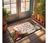 KNZR Absorbent Door Indoor Runner - Your Plan To Meet The Devil Will Backfire. Bee Welcome | Thin Door Mats For Inside Entry For Cool Bathroom - Bathroom Non Slip & Soft/Adornos Para
