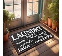 KNZR Fall Doormat Outdoor Laundry: The Never-Ending Cycle Doormat Funny Outdoor Mat Room Door Decor(40X60CM)