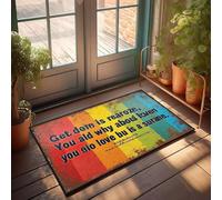 KNZR Floor Mat Get There Is Rea Roze, You Ald Why Abou Love Bu Is A Surane. - Extra Large Bath Premium Plush & Modern Skin-friendly | Bath Room/Bath Rug Non Slip Washable(65X90CM)
