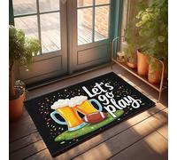 KNZR Front Porch Mat Outdoor Cheers And Game On: Let'S Go Play! Doormat Cool Stuff For Your Room Cool Stuff For Your Room(50X80CM)
