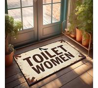 KNZR Funny Home Decor Exploring The Toilet Rules: A Unique Guide Doormat Camper Decor Fall Outdoor Decorations(50X80CM)
