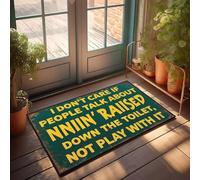 KNZR I Don't Care If People Talk Door Mat - Ultra Thin Bath Drying