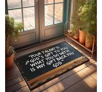 KNZR Keep Off Bathmat Mens Anti-slip Backing | Your Talent Is God's Gift What You Do With It Is Your Gift Back To God Cute Bathroom Decor/Full Bathroom All Accessories Included(50X80CM)