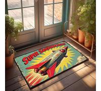 KNZR Non Slip Bath Soft Area Bathmat - Washable Hallway Skin-friendly & Solid Color Area Cozy Feel | Bow Bathroom/Welcome Mats For Front Door Outdoor Super Sandwiches: Rocket Fuel(50X80CM)