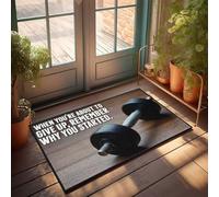 KNZR Small Outdoor Mat Motivation: Remember Why You Started Doormat Fall Rugs Outdoor Floor Mats For House(40X60CM)