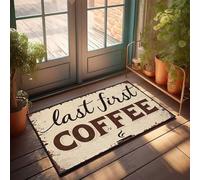 KNZR Welcome Mat Classroom Last First Coffee: A Vintage Sign Doormat Kitchen Rug Set Fall Outdoor Doormat(65X90CM)