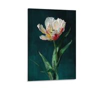 KNZVCXUEH A Tulip Canvas Wall Art Poster Modern Gallery for Home Decor flower Prints Easy to Hang 16x24inch(40x60cm)