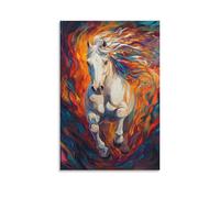 KNZVCXUEH Horse Canvas Wall Art Poster Modern Artwork for Living Room Decor Jungle Animals Prints Rectangle 16x24inch(40x60cm)