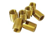 KNZWebMCE 10 Pack M16 Self Tapping Thread Insert Screw Bushing M16 X M20 X 22mm 302 Slotted Type Wire Thread Repair Insert Steel With Zinc