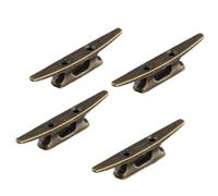 KNZWebMCE Boat Dock Cleat 4 Inch Bronze Cast Iron Compatible With Nautical Beach Lake Maritime Decor(As Shown 4Pcs; Brand Name: NONE)