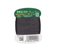 KO Beading Nylon Thread Black, 33 Yards / 30 Meters Card, Size D 440dtex / 0.15mm Diameter, Pre-Waxed Nylon Thread.