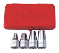 Ko-ken 4203MF 1/2 Sq. Dr. Stud Bolt Setter Set M6-M12 4-Pc