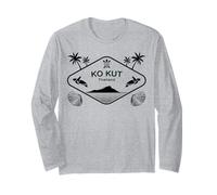 Ko Kut Thailand Sea Turtle Palm Trees Souvenir Long Sleeve T-Shirt