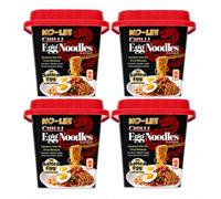 Ko-Lee Egg Noodles Multipack 4 x 92g - Chilli & Lobster Flavours - Gourmet Asian Instant Noodles - Stir Fry Style - Quick & Easy Snack or Meal - Grocery King (Chilli Egg Noodles 4 x 92g)