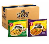 KO-LEE Instant Noodles Variety Bundle 10 Pack (2 x 5 Packs) | Mixed Vegetable & Curry Flavour Instant Noodles | Quick Easy Meal, Lunch, Snack & Pantry Staple | Grocery King
