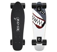 KO-ON Skateboard Complete Skateboards 22 Inch Mini Cruiser Skateboards for Beginners Kids Boys and Girls (Shark)